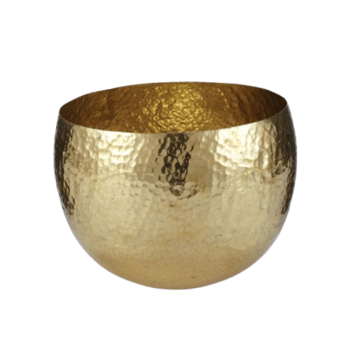 BRASS HAMMER CANDLE CONTAINER (POLISH)